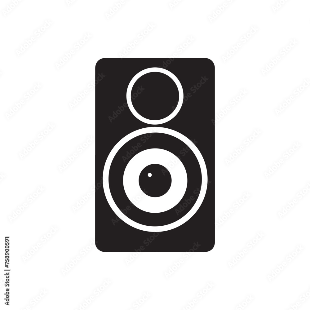 Speaker icon isolated on white background. Vector Illustration. Speaker icon isolated on white background. Vector Illustration.