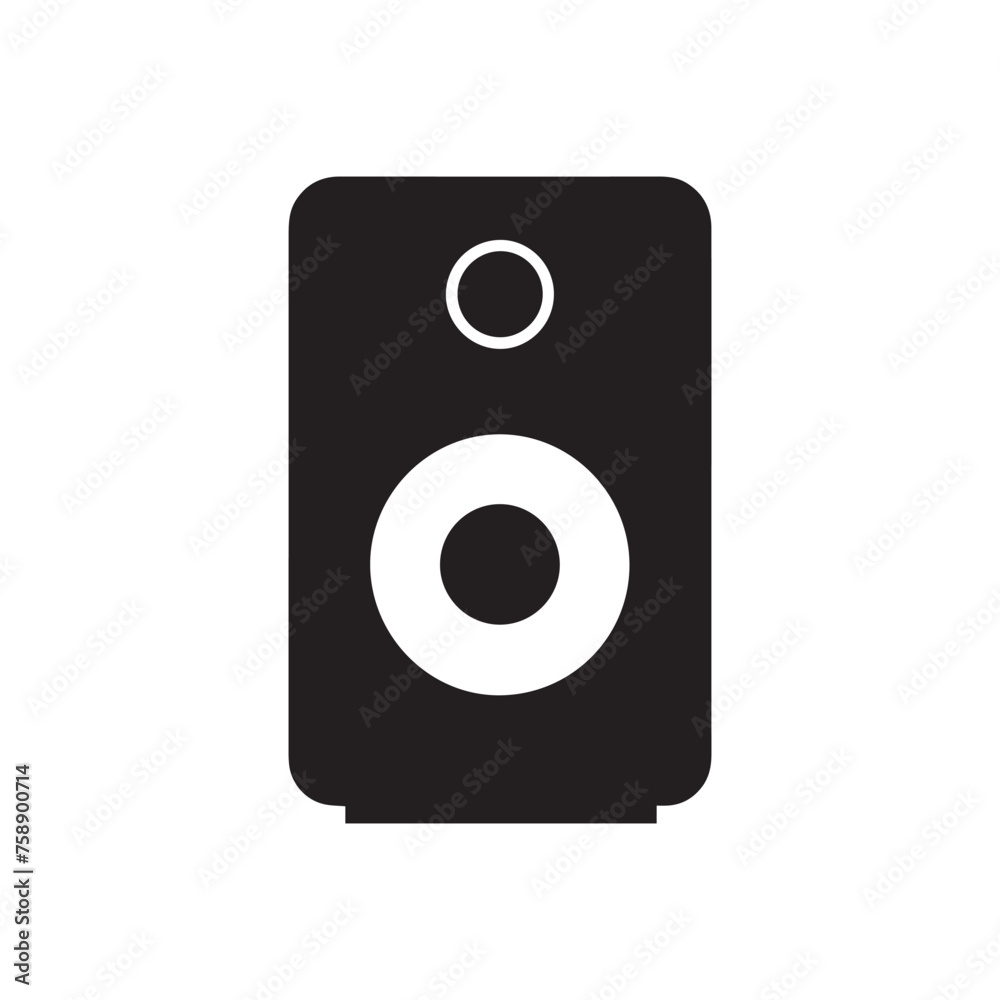 Speaker icon isolated on white background. Vector Illustration. Speaker icon isolated on white background. Vector Illustration.
