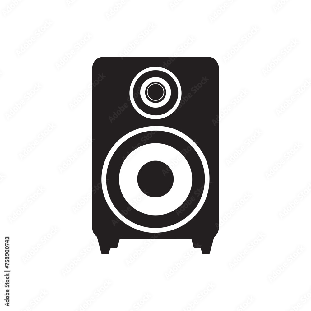 Speaker icon isolated on white background. Vector Illustration. Speaker icon isolated on white background. Vector Illustration.