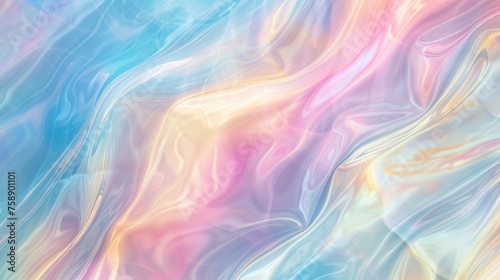 Wallpaper Mural Abstract background of holographic foil with some smooth folds in it Torontodigital.ca