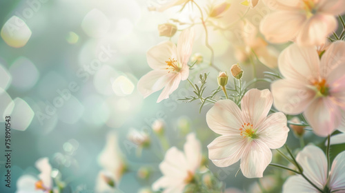 Whimsical Light Bokeh Amongst Delicate Blossoms © Panisa