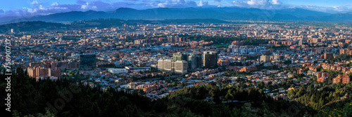 panoramic view of the north of Bogotá from the La Calera viewpoint photo