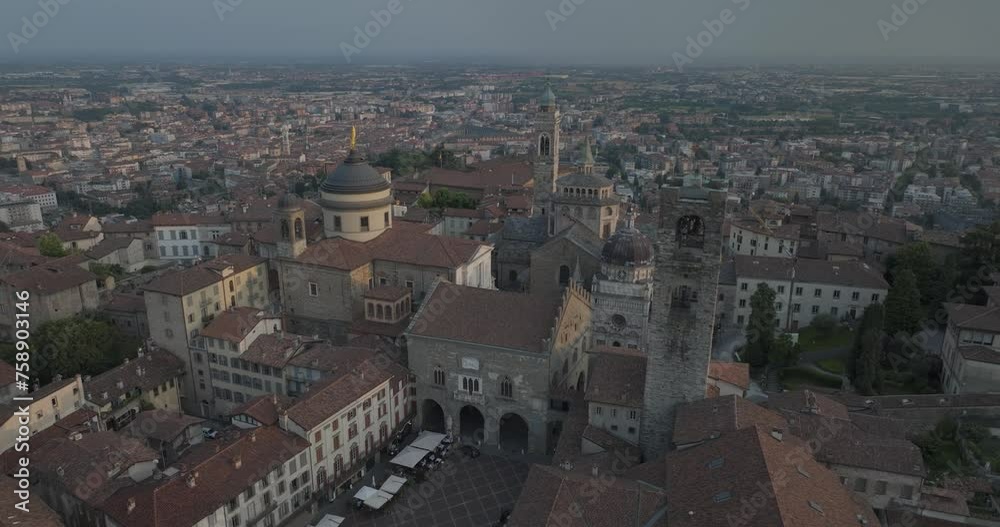 Aerial view of Bergamo, Lombardia, Italy. Aerial view of Bergamo, Lombardia, Italy.