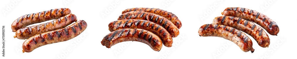 Collection of PNG. Grilled sausage isolated on a transparent background. Collection of PNG. Grilled sausage isolated on a transparent background.