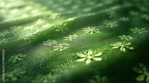 Lace Pattern in Green Tones 8K Realistic Light