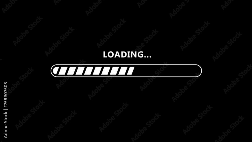 The white data loading bar indicates animation,alpha channel