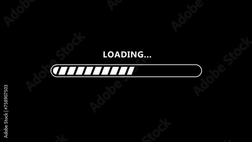 The white data loading bar indicates animation,alpha channel