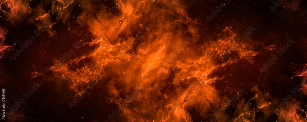 fire flame banner background