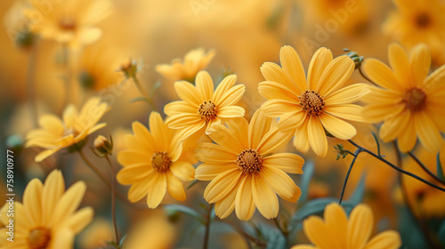 beautiful bright flowers background