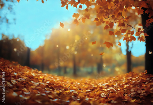 Autumn Fall Layers Background stock illustration
