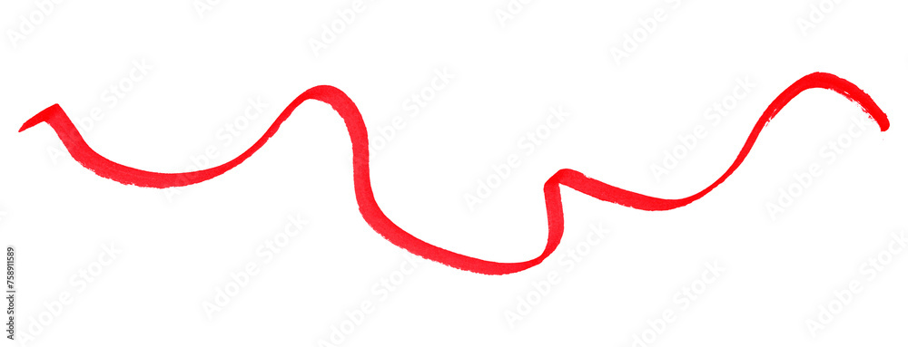 Red stroke brush isolated on transparent background. Red stroke brush isolated on transparent background.