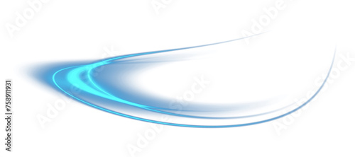 Abstract light lines of movement and speed. Light blue ellipse. Brilliant galaxy. Glowing podium. Space tunnel. Light everyday glowing effect. semicircular wave, light vortex wake. Bright spiral. PNG.