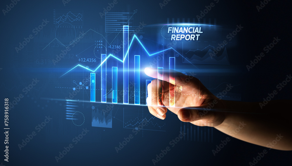 Hand touching business concept Hand touching business concept