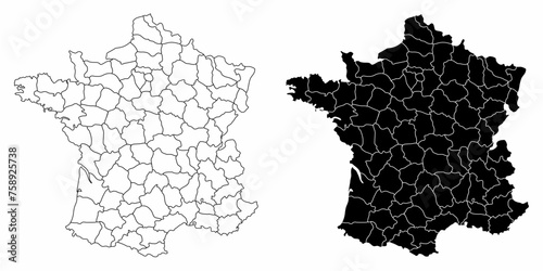 France administrative maps