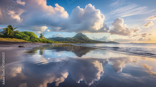 martinique france beach landscape photo