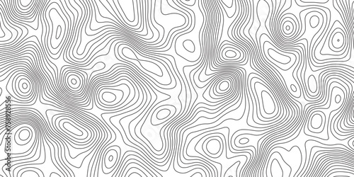 Map in Contour Line Light topographic topo contour map contour. Natural printing illustrations of maps Abstract Geometric background.