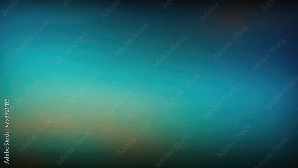 Obraz premium Blue Teal grey brown, color gradient rough abstract background, grainy noise grungy