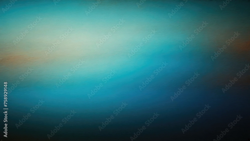 Blue Teal grey brown, color gradient rough abstract background, grainy noise grungy