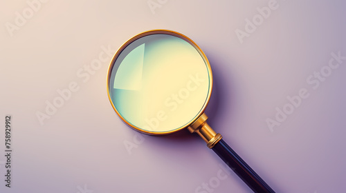 Magnifying glass, symbolizing curiosity and discovery