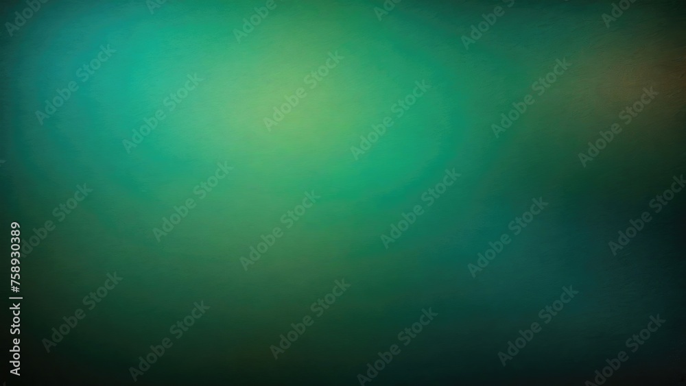 Fototapeta premium Green Teal grey brown, color gradient rough abstract background, grainy noise grungy