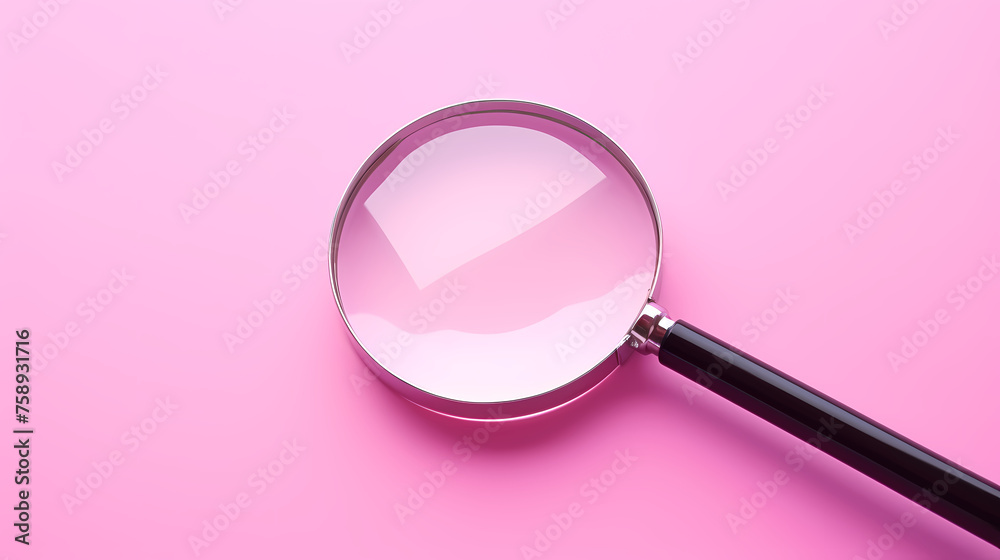 Magnifying glass, symbolizing curiosity and discovery