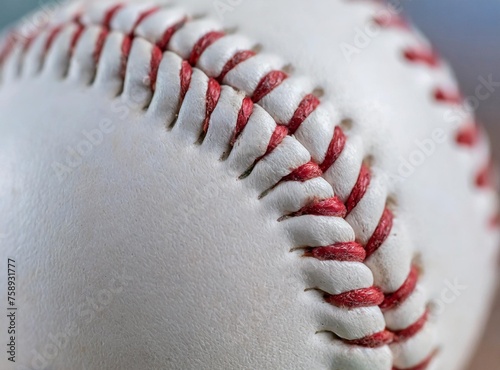 Baseball ball macro closeup background