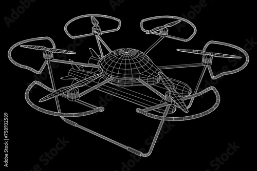 Military Combat Bomber Drone