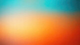 Orange Teal grey brown, color gradient rough abstract background, grainy noise grungy
