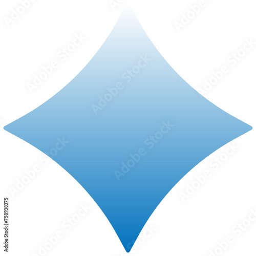 Gradient Decorative Star Shape Ai Element Icon