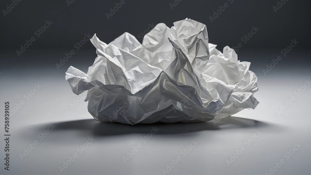 crumpled paper ball