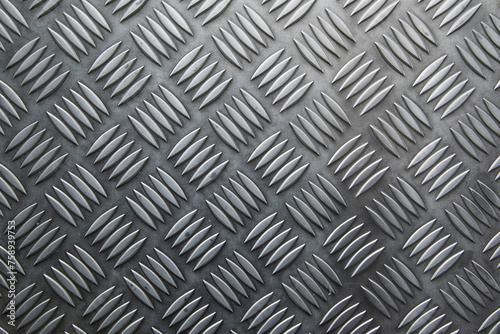 Photographie d'un sol métallique dont la texture correspond aux textures des chantiers.
