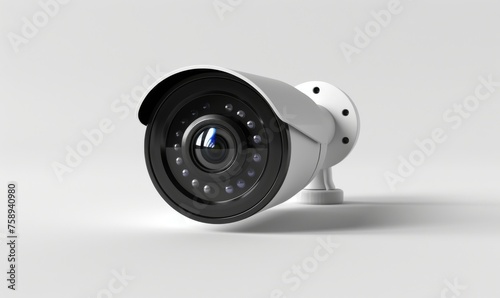 White security camera that combines style and functionality