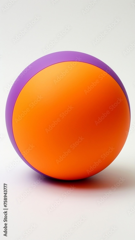 Orange and Purple Ball on White Background
Orange and Purple Ball on White Background