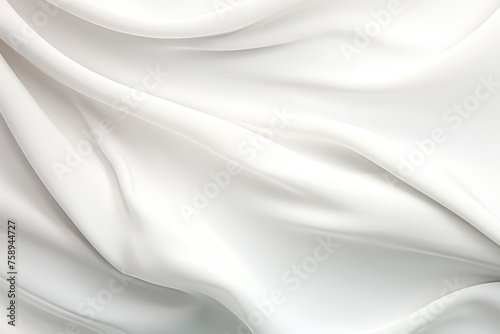 Detailed view of white fabric, versatile for various projects photo