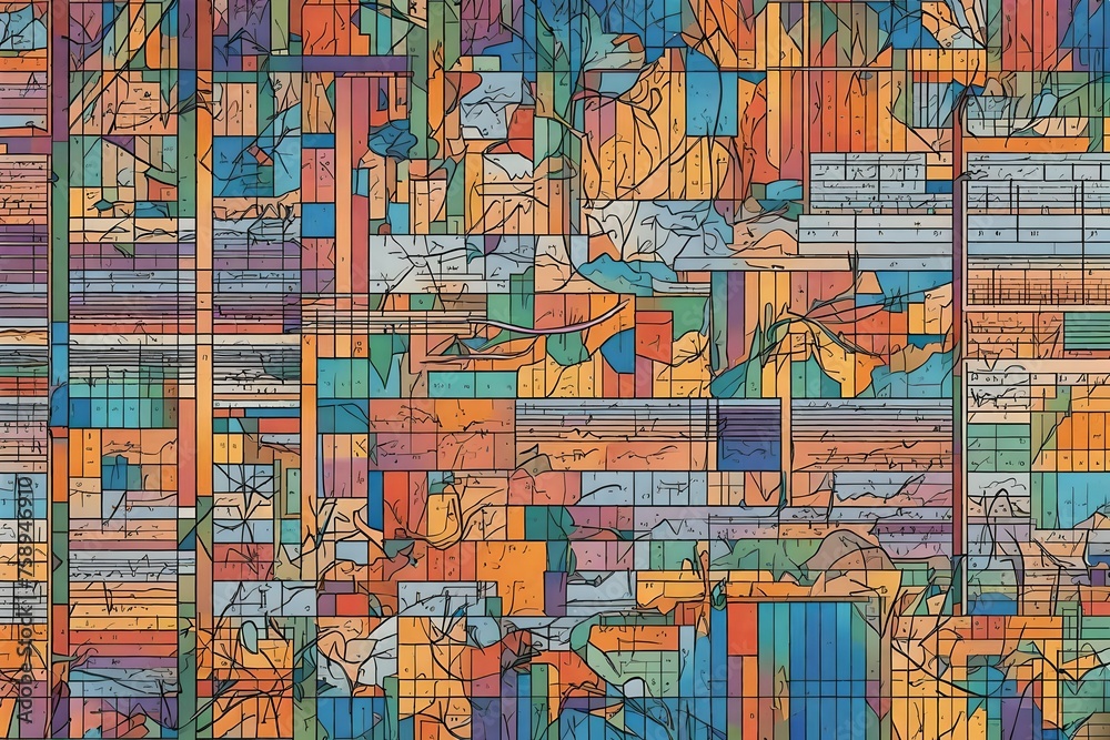 Background with patterns, Generated using AI