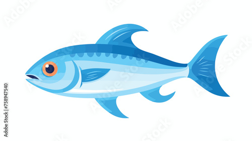 Fish icon vector design template flat vector