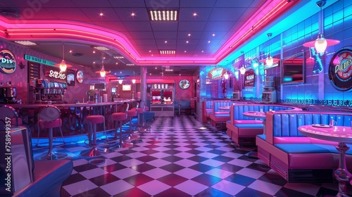 Retro diner at the end of the universe classic jukebox