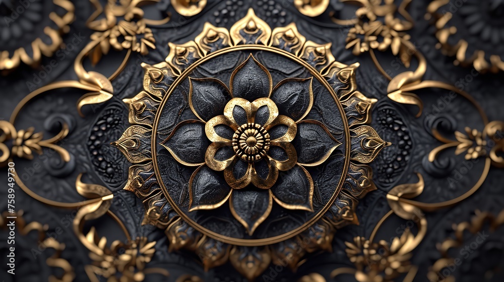 PNG Ornamental Geometric Luxury Mandala Patter PNG Ornamental Geometric Luxury Mandala Patter