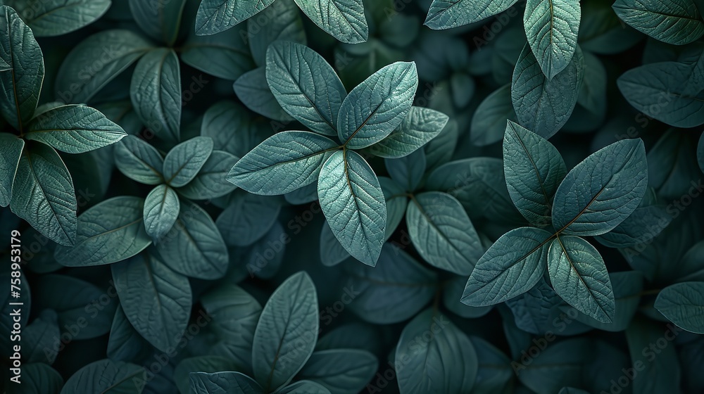 Seamless Background with Leaves 8K Realistic