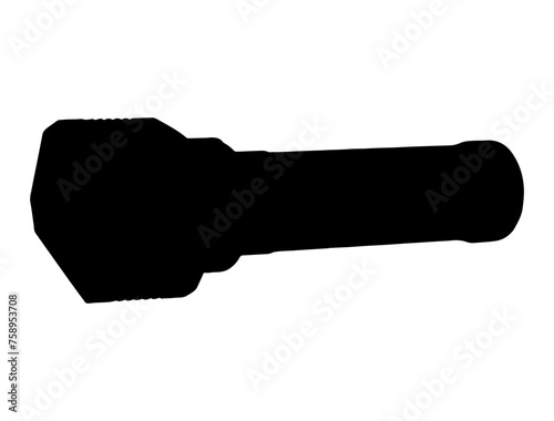 FLASHLIGHT SILHOUETTE  VECTOR ART