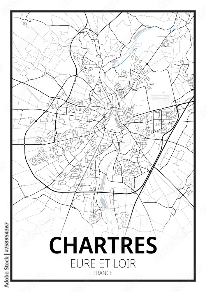 Obraz premium Chartres, Eure-et-Loir