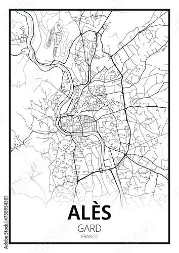 Tableau sur toile Alès, Gard