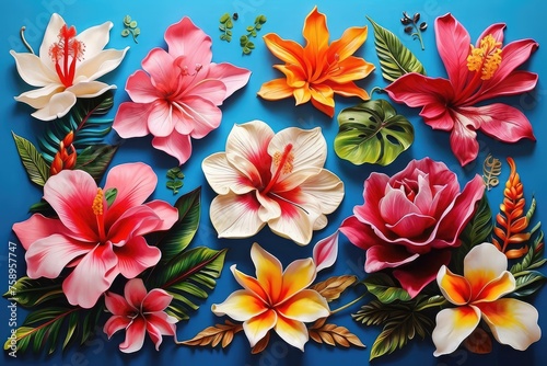 3d beautiful flower background illustration  flower illustration wallpaper