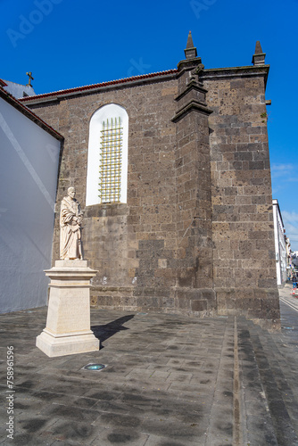 Statue in honor of the sacred composer Joaquim Silvestre, Ponta Delgada-São Miguel-Açores-Portugal.3-3-2024 photo