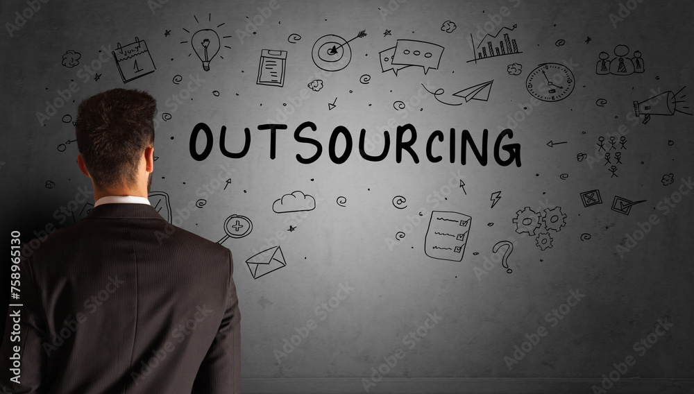 businessman drawing a creative idea sketch businessman drawing a creative idea sketch