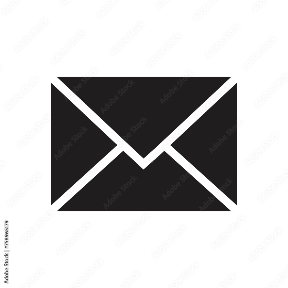 icon mail, message, inbox envelope flat style icon isolated on white background icon mail, message, inbox envelope flat style icon isolated on white background