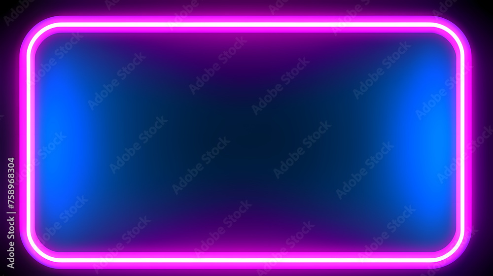 Neon tones, charming parallelogram rectangular photo frame Neon tones, charming parallelogram rectangular photo frame