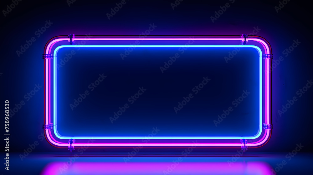 Neon tones, charming parallelogram rectangular photo frame Neon tones, charming parallelogram rectangular photo frame