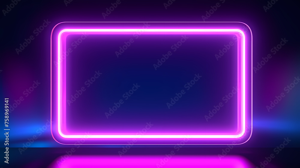 Neon tones, charming parallelogram rectangular photo frame Neon tones, charming parallelogram rectangular photo frame