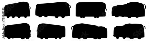 Bus londra silhouette set vector design big pack of illustration and icon photo